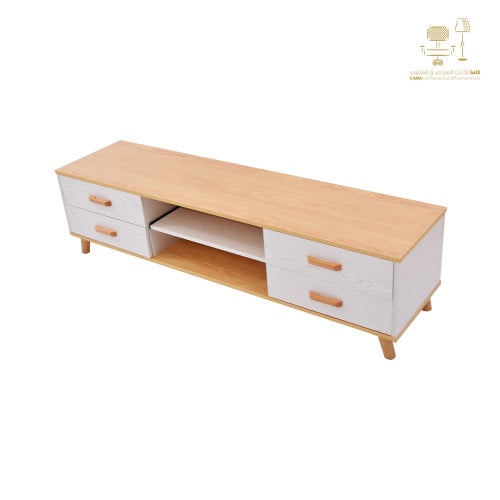 طاولة تلفزيون خشبي 160 سم C-TV-103-160 BEIGE من كاما