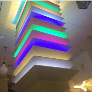 لي LED ملون 50 متر (2خط )