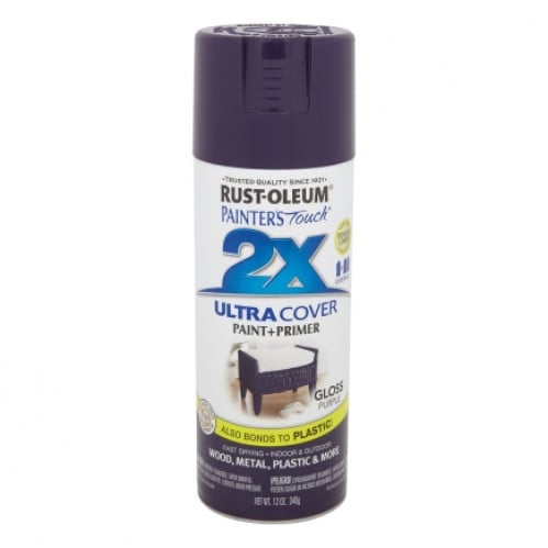 Rust-Oleum 249097 Painter's Touch 2X Ultra Cover Gloss Spray Multi Purpose Paint, 12-Ounce, Purple for RC