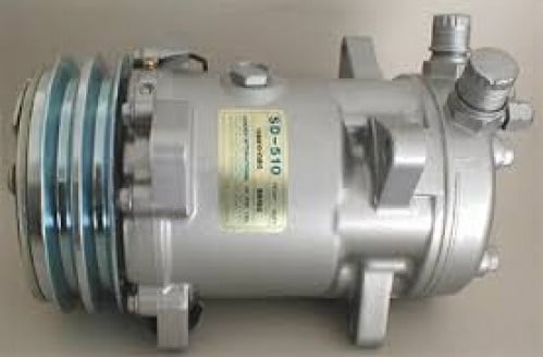 COMPRESSOR UNIVERSAL  SD-510 24V R-12 V-F  ER #10195C   كمبروسر 510 صيني