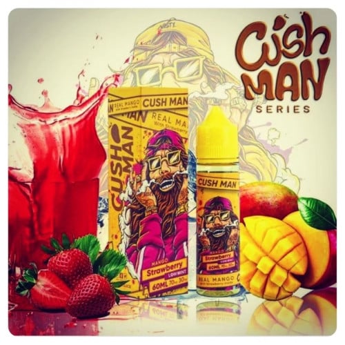 نكهة كاش مان مانجو و فراولة MANGO STRAWBERRY BY CUSH MAN 60ML