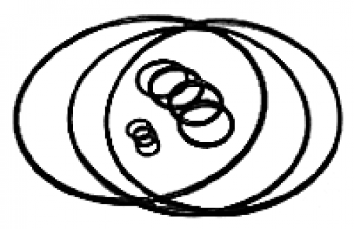 #10816A ربلات اصلاح مقاسات مختلفه / GASKET O-RING  FOR COMP. MIX SIZES