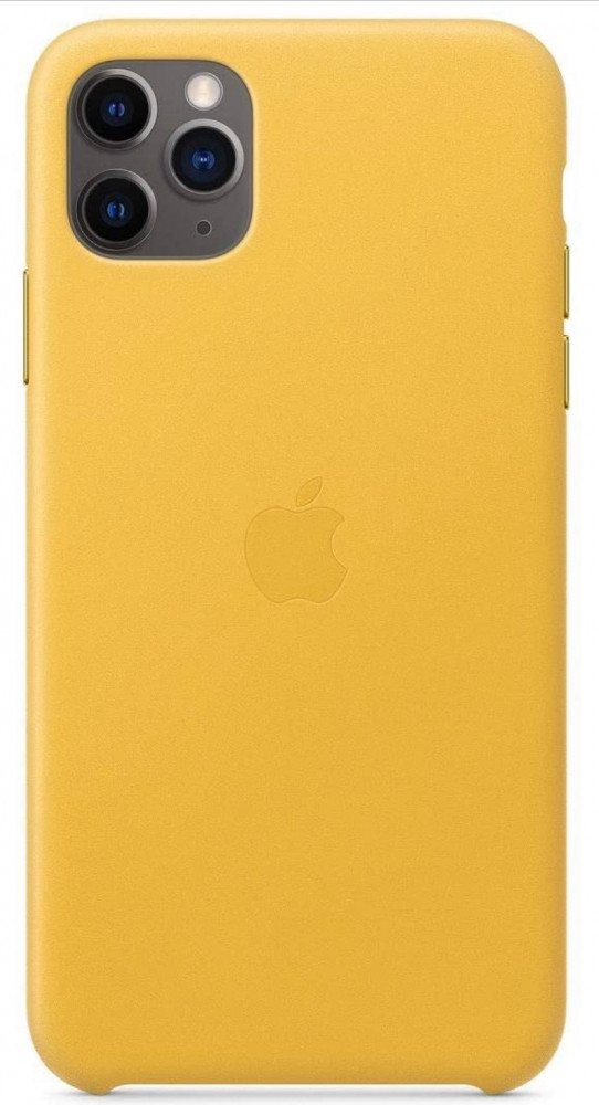 Apple Iphone 11 Pro Pro Max Silicone Case Yellow فونسي ستور