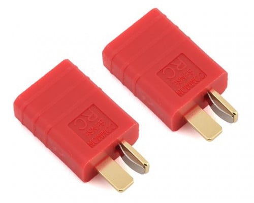 Common Sense RC One Piece Adapter Plug (T-Style Deans Male to Traxxas Female) (2) for RC CSDTFDM-2PK