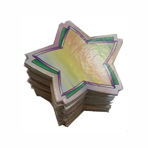 مجسمات نجوم من الورق البورد السميك 30 قطعة