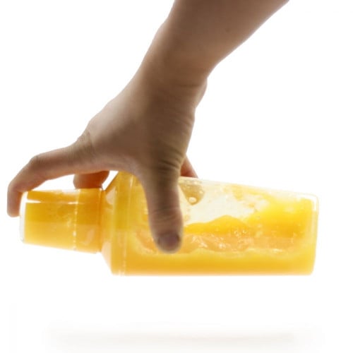 علبة رج العصائر و القهوة الباردة 350 مل  شيكر بلاستيك shaker