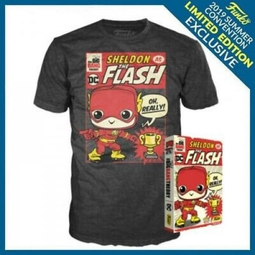 Funko Boxed Tee: The Big Bang Theory - Sheldon as The Flash  - SDCC