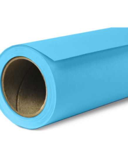 خلفية تصوير ورق أزرق سماوي 2.72x11m