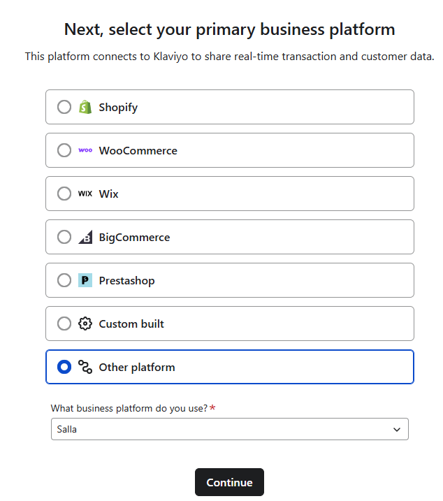 الربط مع كلافيو Klaviyo للبريد الإلكتروني والـ SMS