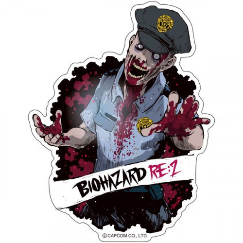 CAPCOM x B-SIDE LABEL Sticker Resident Evil RE:2 Z...