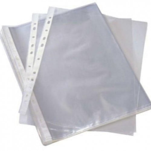 شدة 100 ملف شفاف مخرم SHEET PROTECTOR CLEAR A4