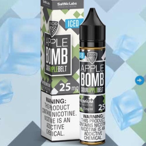 نكهة سولت تفاح حامض بارد Bomb Apple VGOD ICED