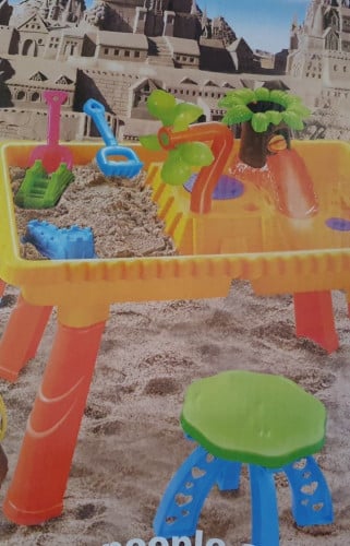 طاولة لعب رمل وماء + مجسمات