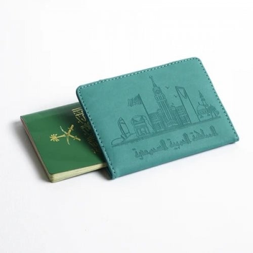Passport Cover  Kingdom Buildings (Turquoise)
