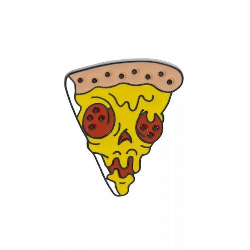 Pizza Skull Pin