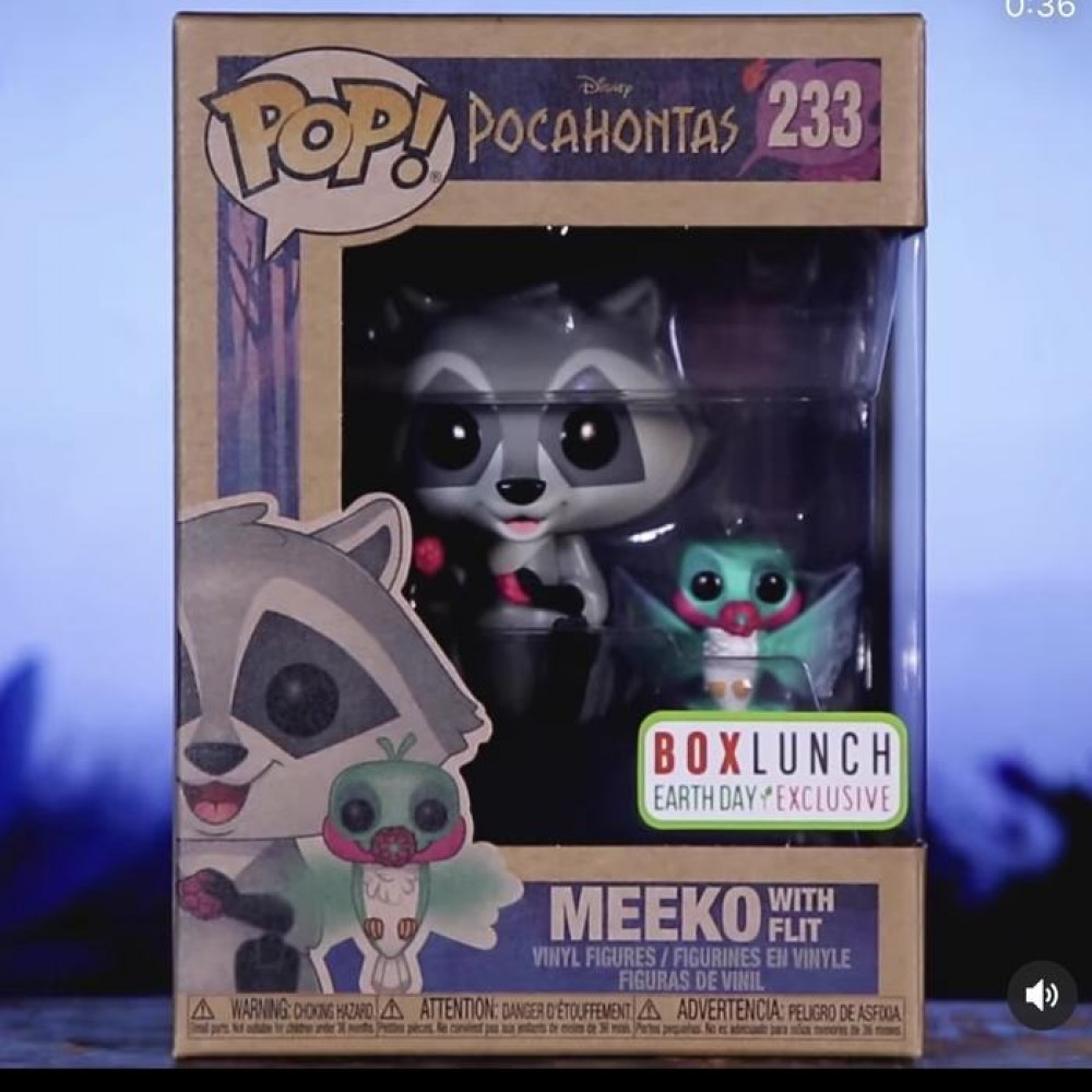Disney Pocahontas Special Edition NEW Funko Pop Meeko with Flit 233 Earth Day 