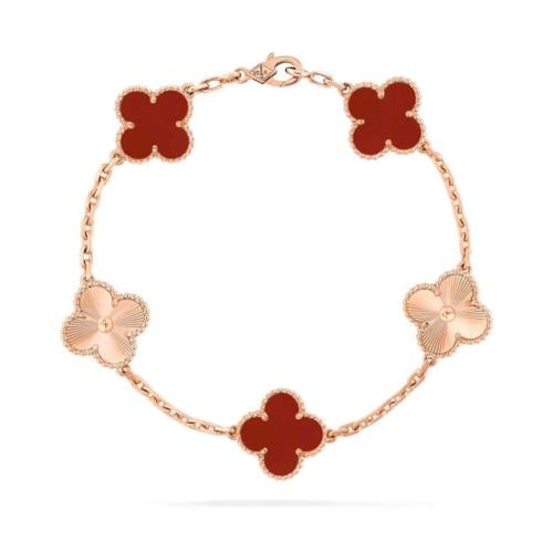 اسوارة  ڤينتاج الأمبرا روز قولد : هاف حجر احمر هاف روز قولد