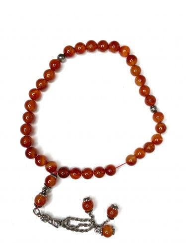 سبحه عقيق بني