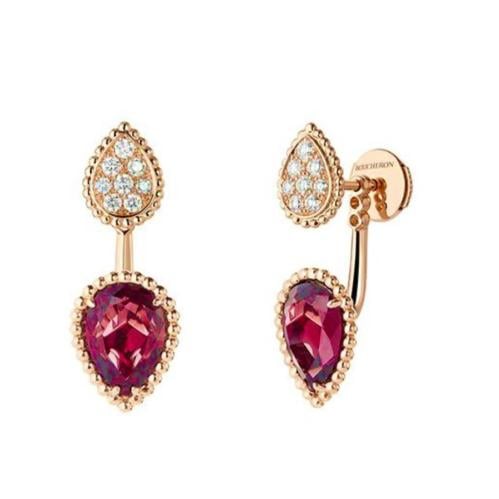 حلق سيربنت بوهيم : روز قولد حجر احمر