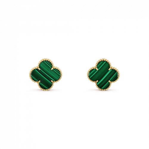 حلق ڤينتاج الأمبرا : قولد حجر مالاكيت