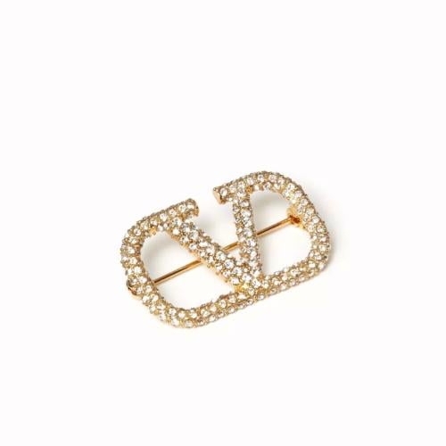 بروش V فل زركون : قولد