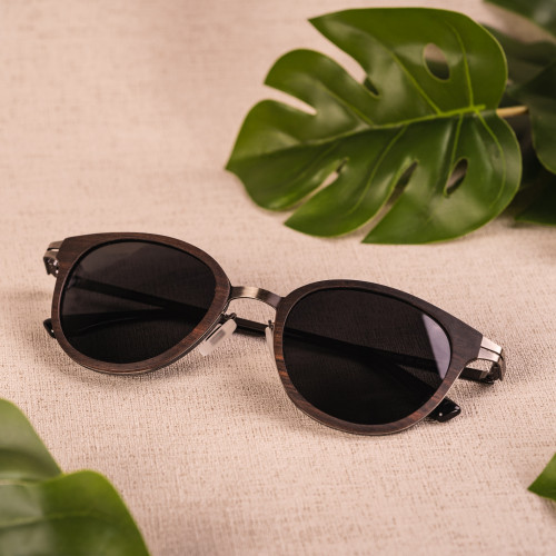 نظارة هولزكرن بليفل خشب غامق/رمادي غامق