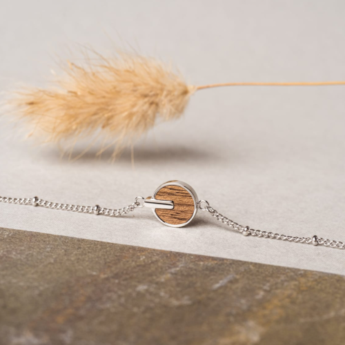 اسورة اوباسيتي خشب الجوز / فضي