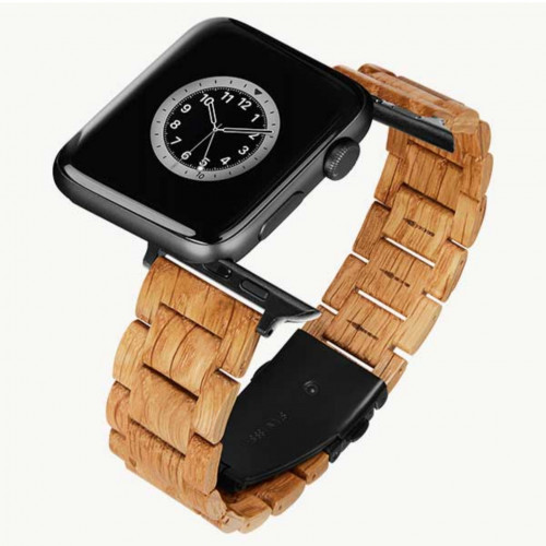 اسورة لايمر ساعة ابل خشب البلوط مقاس 44/42