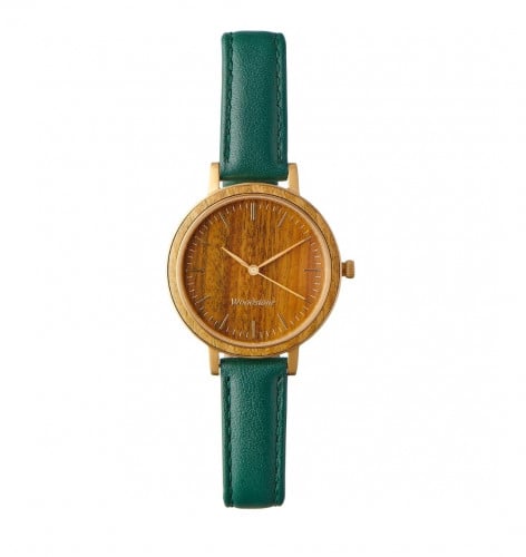 وود ستون سيرينيتي نسائية (خشب صندل اخضر/ذهبي)