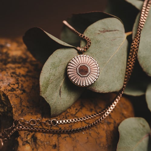 اكسسوارات هولزكرن ستينسل جوز/روز قولد سلسلة حلق اسورة خاتم