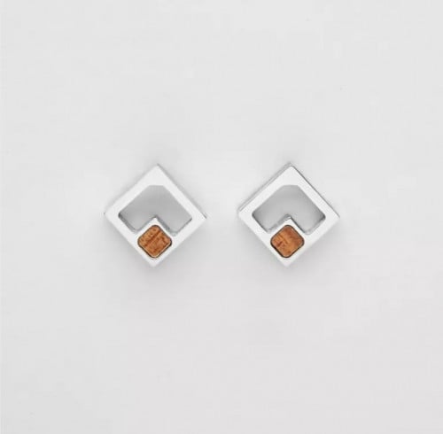 حلق هولزكرن جيوميترك كوا/فضي