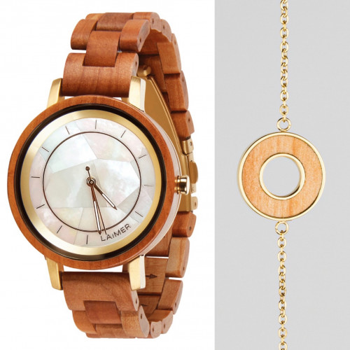 طقم ساعة كاساندرا واسورة اورنامنت نسائي