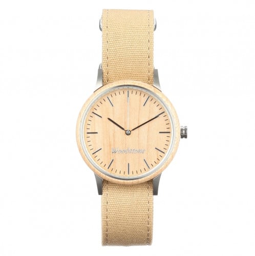 وود ستون تروي رجالية (خشب فاتح/فضي)