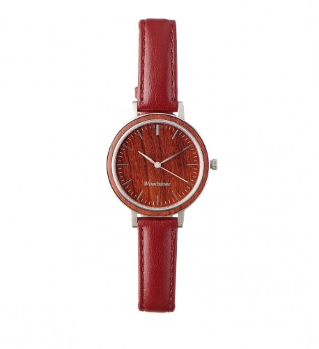 وود ستون سيرينيتي نسائية (خشب احمر/فضي)