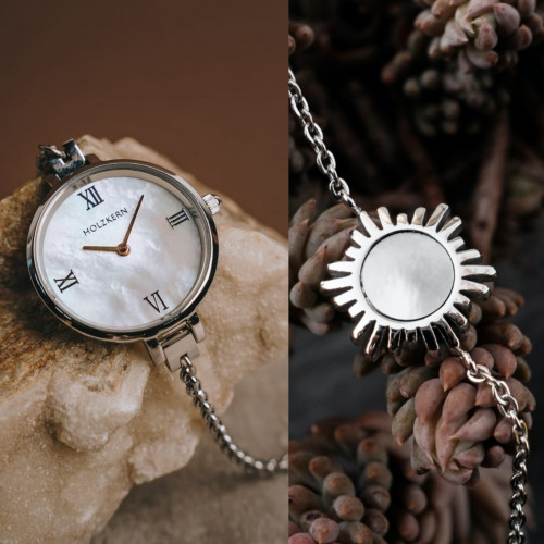 طقم ساعة كوليت واسورة شيد نسائي