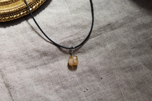 Citrine - Cubed Crystal Pendant