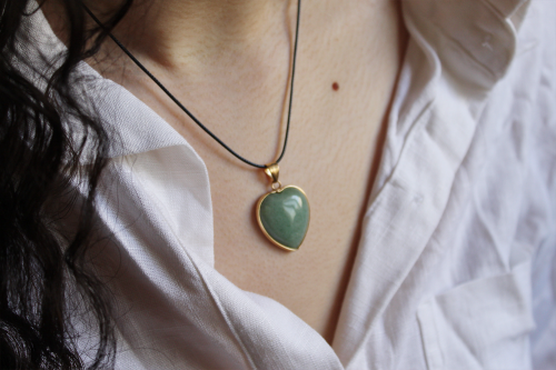 Aventurine Heart Shaped Pendant