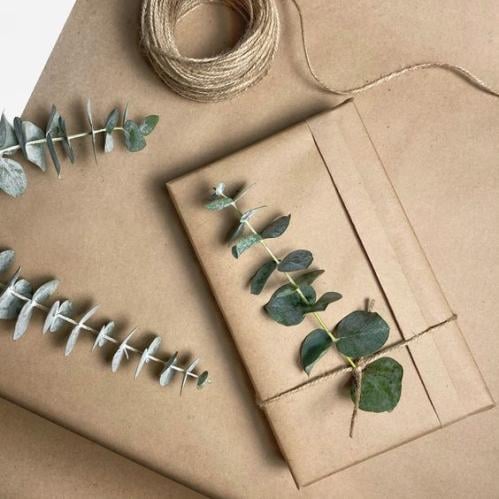 Gift Wrap with a Touch of Nature