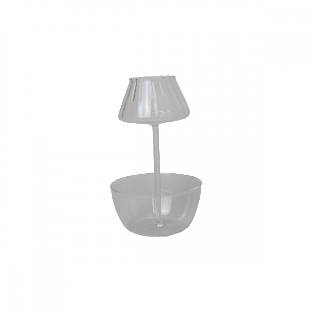 طبق شفاف transparent dish