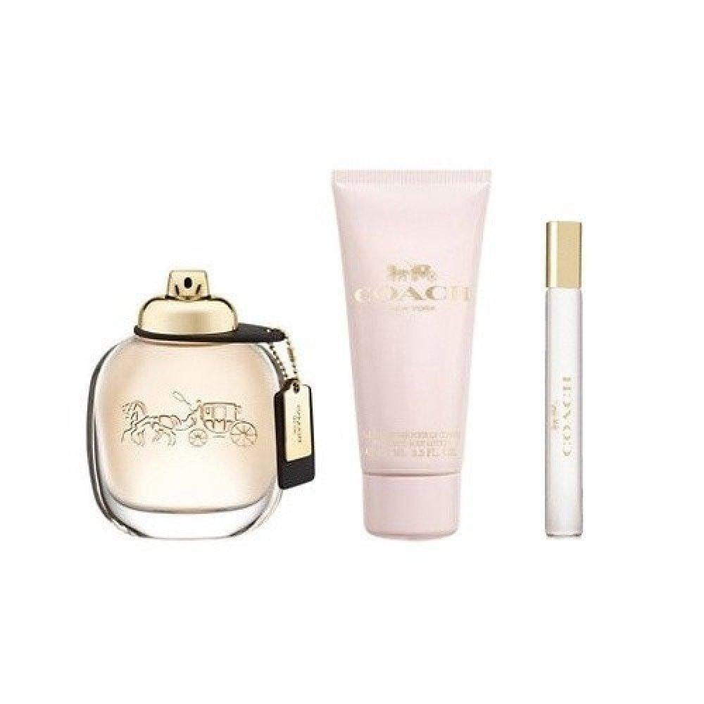طقم كوتش نيويورك النسائي او دو بارفيوم عطر 90مل- بودي لوشن 100مل- عينة للشنطة 7.5مل