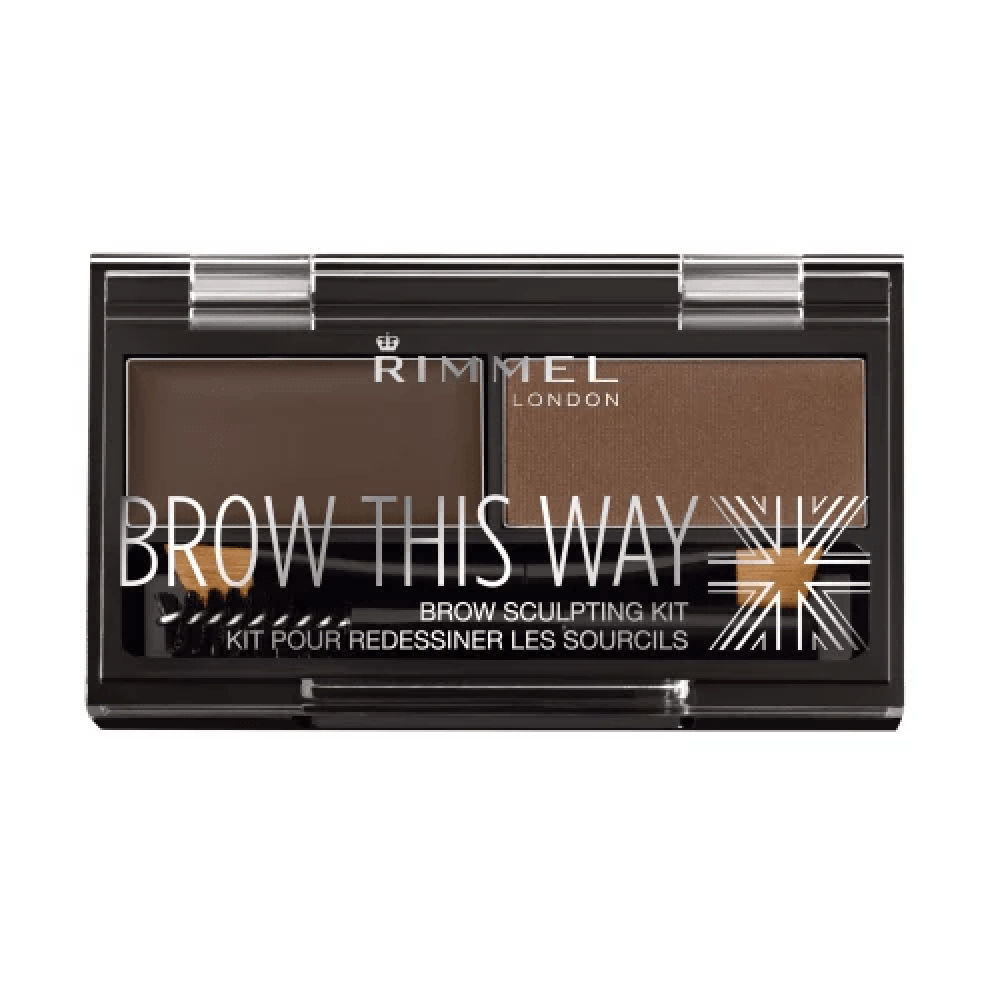 بودرة حواجب ريميل 002MEDIUM BROWN- عالم نعومي للعطور والتجميل