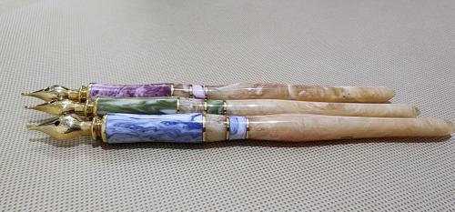 طقم أقلام الآغا 3 أقلام (ملون - ذهبي)