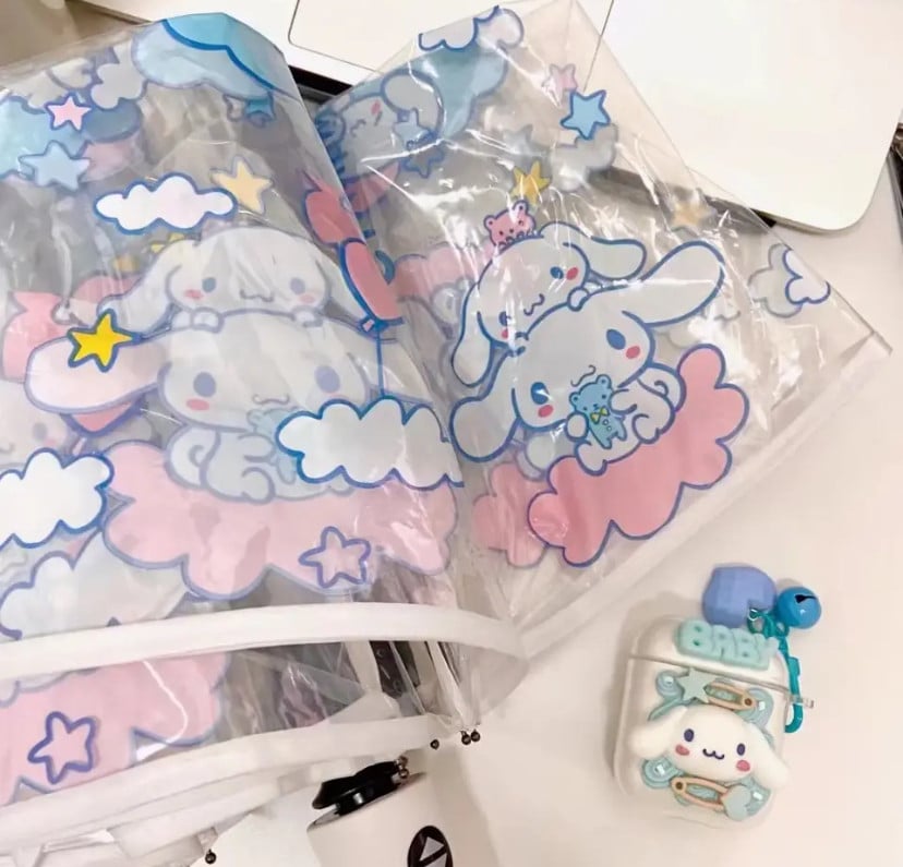 مظلة سينامون رول - hello kitty