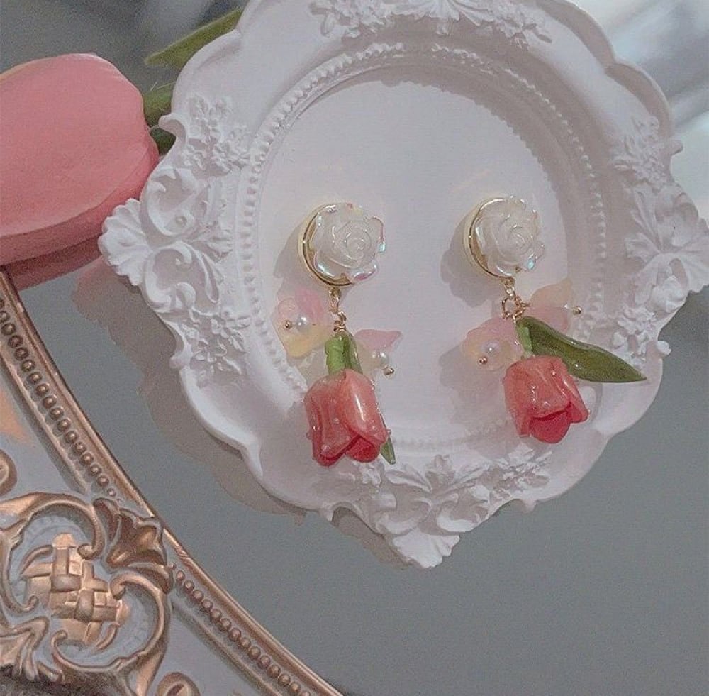 اقراط التوليب - earring