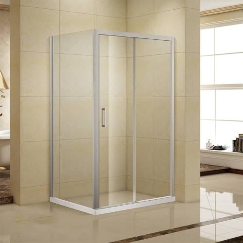 كبينة شور 120 × 80 سم سلفر مطفي تيليا TILIA