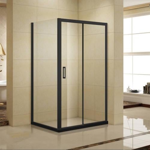 كبينة شور 120 × 80 سم أسود مطفي تيليا TILIA