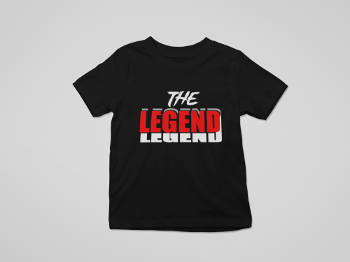 تيشيرت أطفال "The Legend" بتصميم عصري وجريء