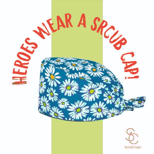 سكرب كاب Bluish Flower