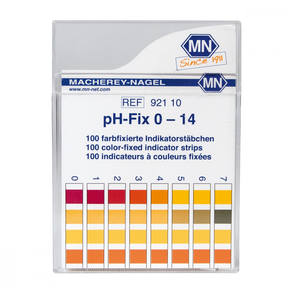 Non bleeding sticks pH 0-14 (gradation 1.0) 100 strips - 524164.1826