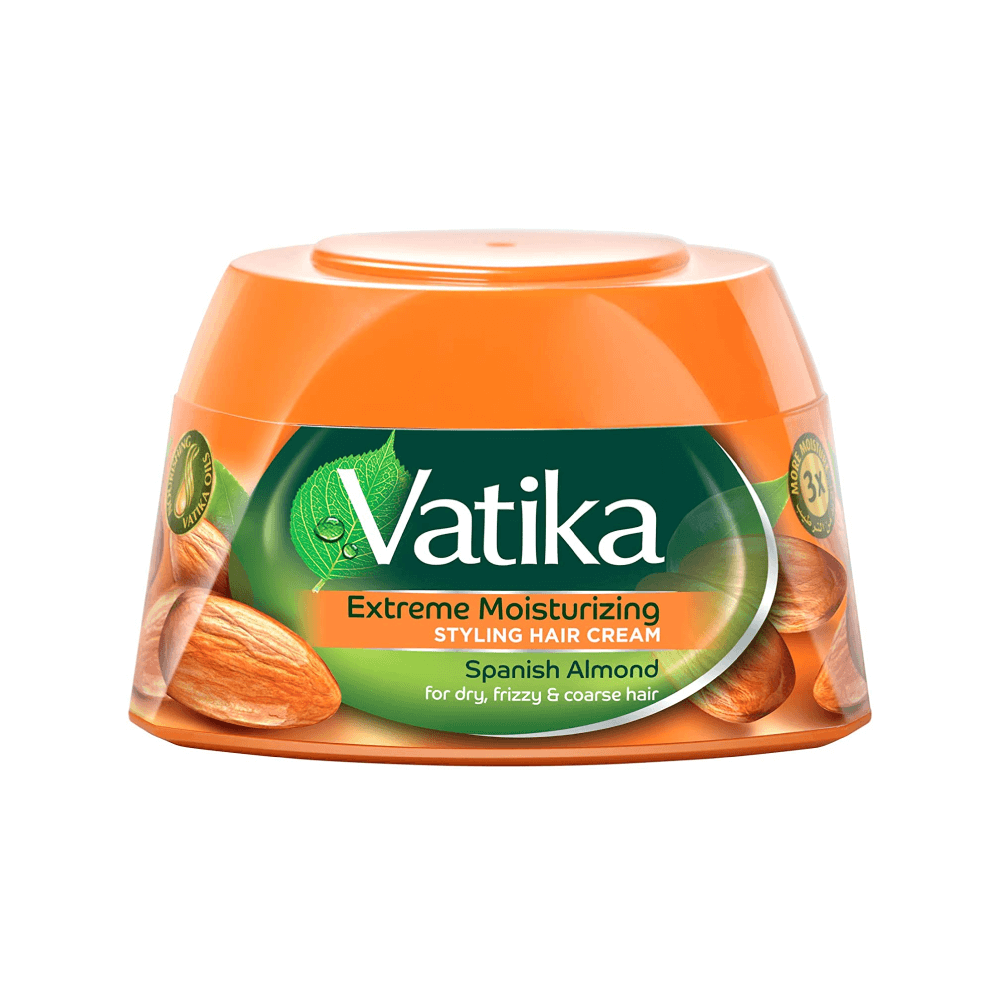 Dabur Vatika Spanish Almond Styling Cream for Dry, Frizzy and Coarse Hair  140 ml - متجر قدي gaudy shop